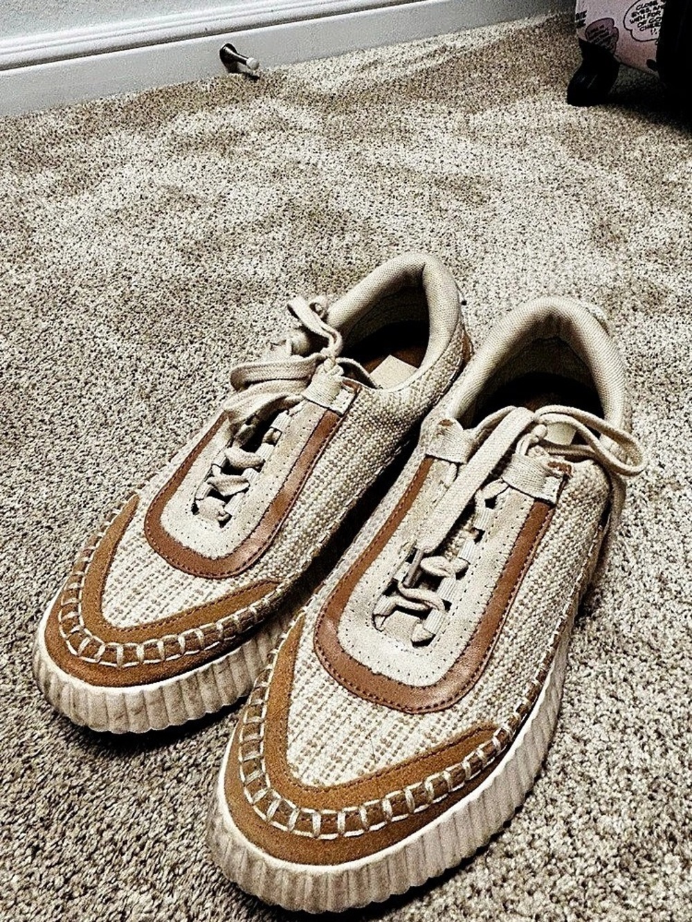 Brown & Cream Sneakers